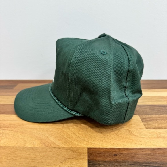 Vintage Rope Green Business Sennit Paddy SnapBack Ball Cap Hat Anderson SC OS - Picture 2 of 8